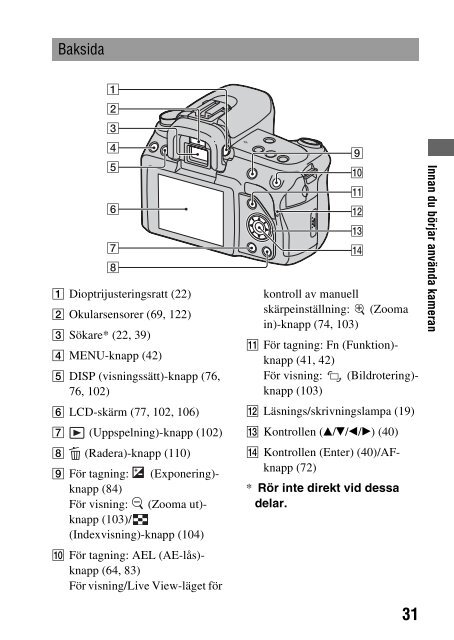 Sony DSLR-A450Y - DSLR-A450Y Consignes d&rsquo;utilisation Su&eacute;dois