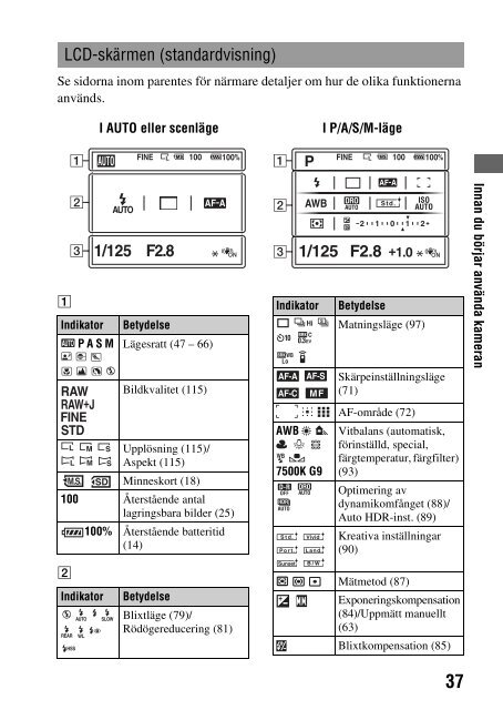 Sony DSLR-A450Y - DSLR-A450Y Consignes d&rsquo;utilisation Su&eacute;dois