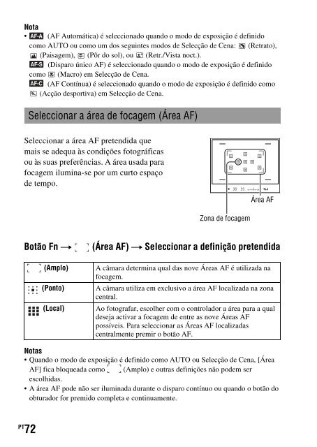 Sony DSLR-A450Y - DSLR-A450Y Consignes d&rsquo;utilisation Portugais