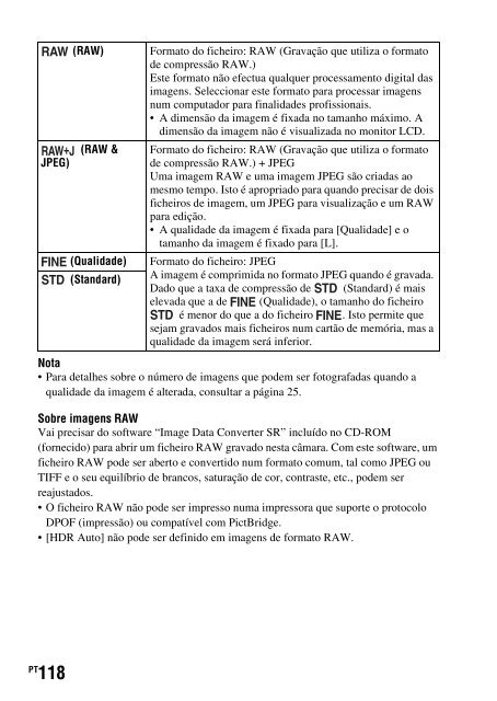 Sony DSLR-A450Y - DSLR-A450Y Consignes d&rsquo;utilisation Portugais