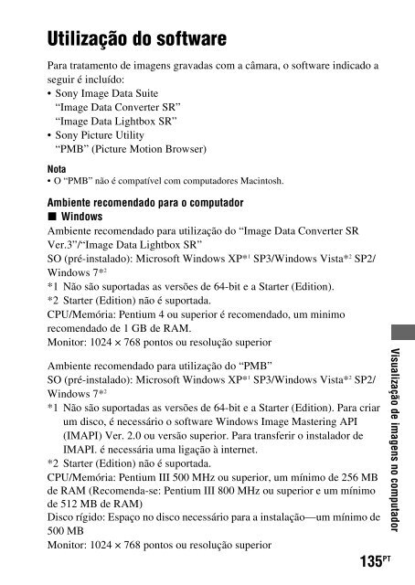 Sony DSLR-A450Y - DSLR-A450Y Consignes d&rsquo;utilisation Portugais