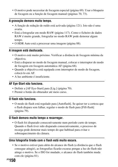 Sony DSLR-A450Y - DSLR-A450Y Consignes d&rsquo;utilisation Portugais