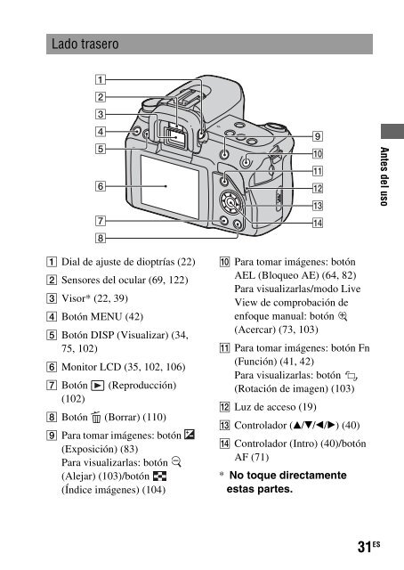 Sony DSLR-A450Y - DSLR-A450Y Consignes d&rsquo;utilisation Portugais