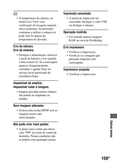 Sony DSLR-A450Y - DSLR-A450Y Consignes d&rsquo;utilisation Portugais