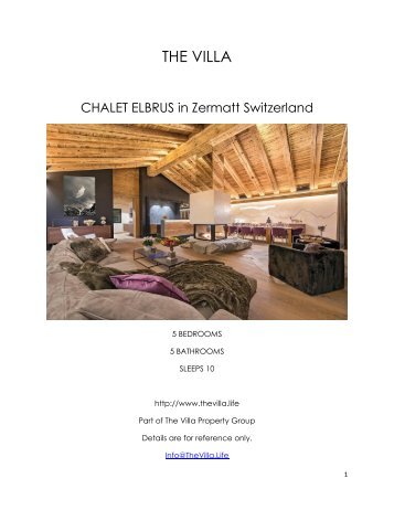 Chalet Elbrus - Zermatt Switzerland