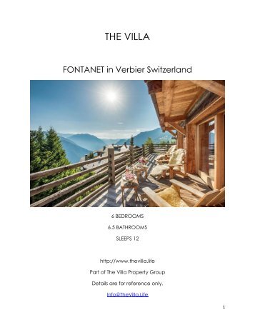 Fontanet - Verbier Switzerland