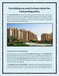 Everything you need to know about the land pooling policy