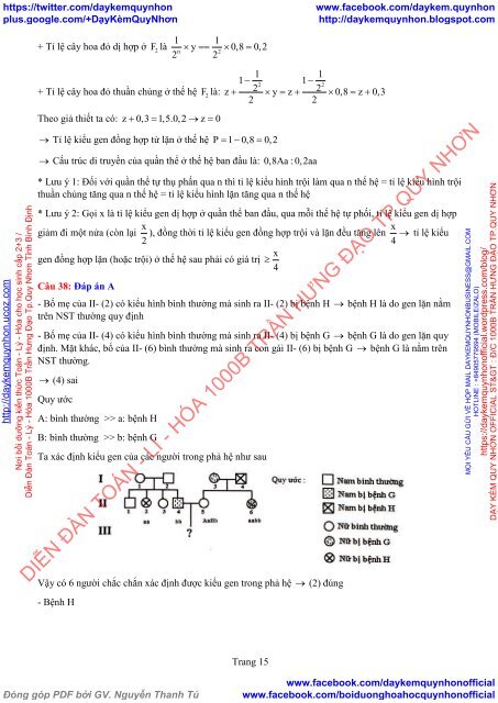 BỘ ĐỀ THI THỬ THPT MÔN SINH 2018 - 14 ĐỀ MEGABOOK - CÓ LỜI GIẢI CHI TIẾT