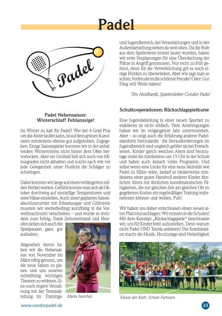Condor Tennisnachrichten Nr. 58