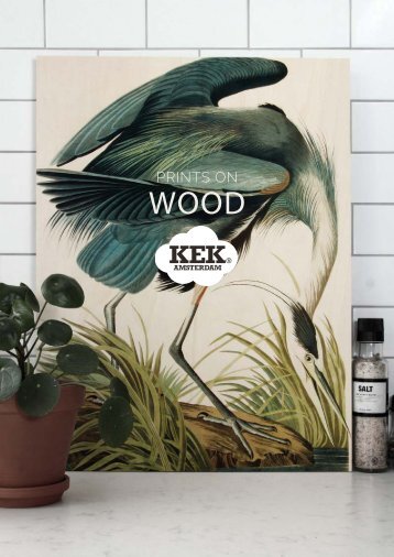 KEK Amsterdam Katalog 'Prints on wood' 2018