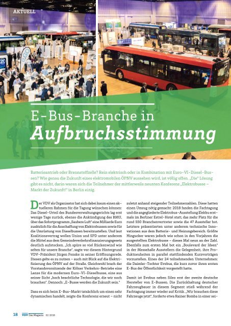 VDV Das Magazin Ausgabe Mai 2018