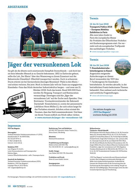 VDV Das Magazin Ausgabe Mai 2018