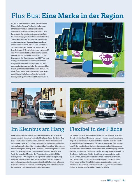 VDV Das Magazin Ausgabe Mai 2018