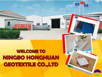 Buy Geotextile Drainage Fabric products at Ningbo Honghuan Geotextile