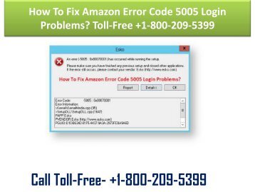 How To Fix Amazon Error Code 5005 Login Problems Toll-Free +1-800-209-5399