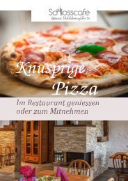 Leckere Pizza vom Schlosscafe in Beuren