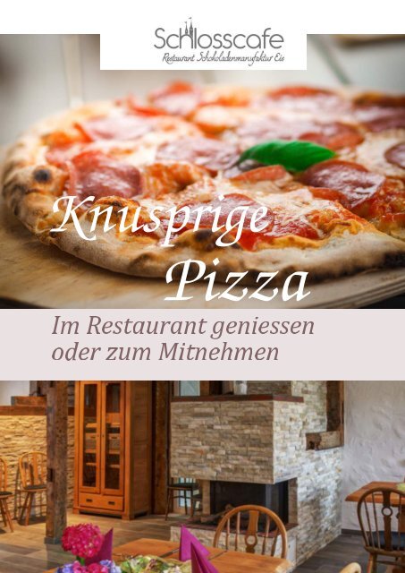 Leckere Pizza vom Schlosscafe in Beuren