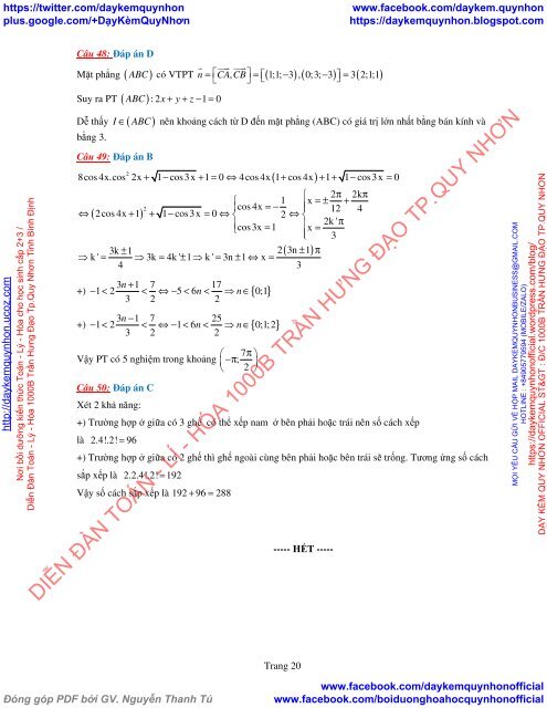 Bộ đề thi thử THPT QG 2018 Các môn TOÁN - LÍ - HÓA Các trường THPT Cả nước CÓ HƯỚNG DẪN GIẢI (Lần 24) [DC16052018]