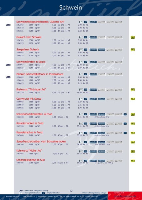 Müller Menü Convenience-Katalog 2018
