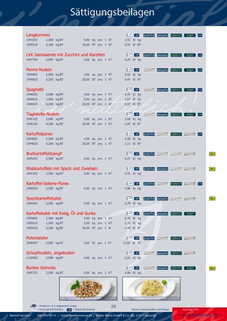 Müller Menü Convenience-Katalog 2018