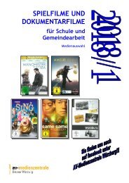 Spielfilme und Dokumentarfilme für Schule und Gemeindearbeit  - Ausgabe 2018-1