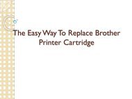 The right way to install cartridge in brother printer