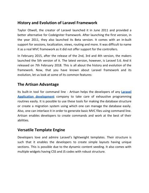 What Makes Laravel the Most Desirable Framework Amongst Developers