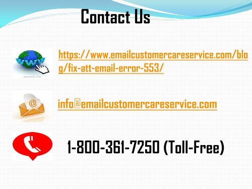 1-800-361-7250 | Fix AT&T Email Error 553