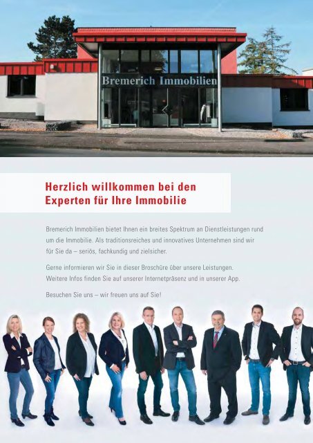 Broschüre Bremerich Immobilien - Immobilienmakler in Unna und Umgebung