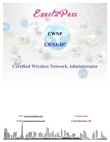 CWNP-CWNA-107 dumps Exact2pass