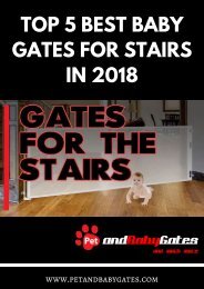 Best Baby Gates For Stairs | PetandBabyGates