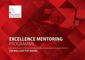 Das Excellence Mentoring Programm von Speakers Excellence 2018