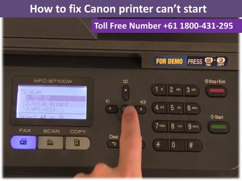 Canon Printer support number Australia