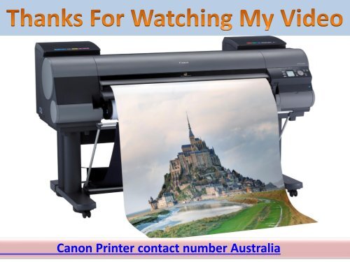 Canon Printer support number Australia