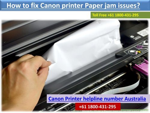 Canon Printer support number Australia