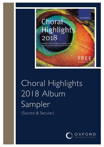 Choral Highlights 2018 Album Sampler (Sacred & Secular)