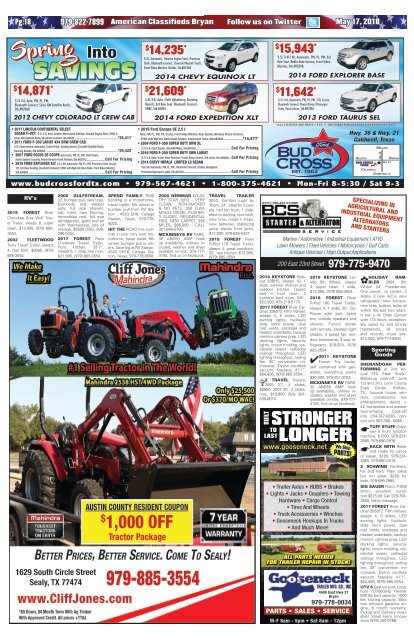 American Classifieds/Thrifty Nickel May 17th Edition Bryan/College Station