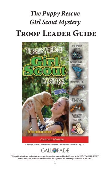 The Puppy Rescue Girl Scout Mystery Troop Leader Guide