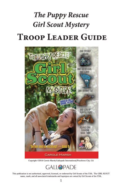 The Puppy Rescue Girl Scout Mystery Troop Leader Guide