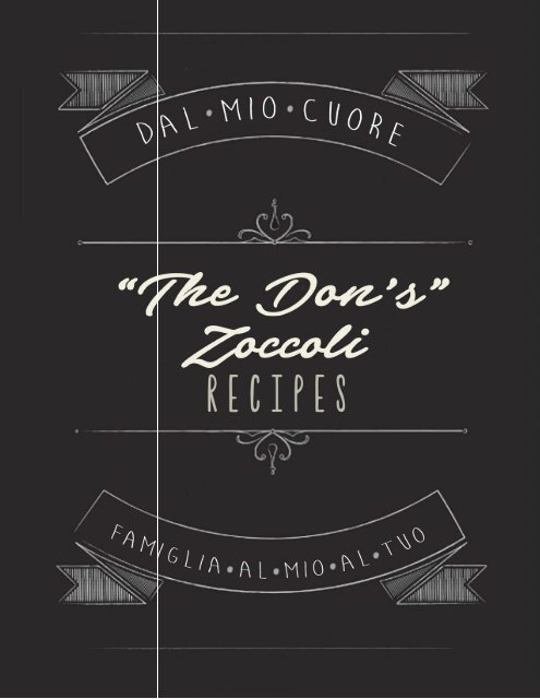 The Don Zoccoli Family Recipe Book