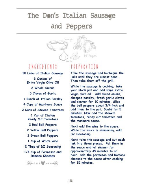 The Don Zoccoli Family Recipe Book