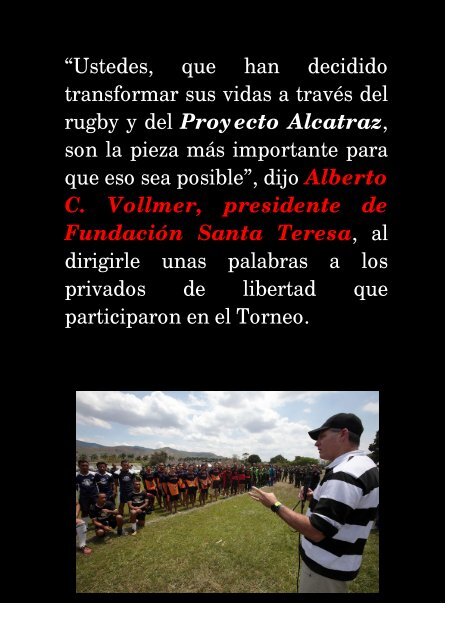 Alberto Vollmer- Rugby Penitenciario