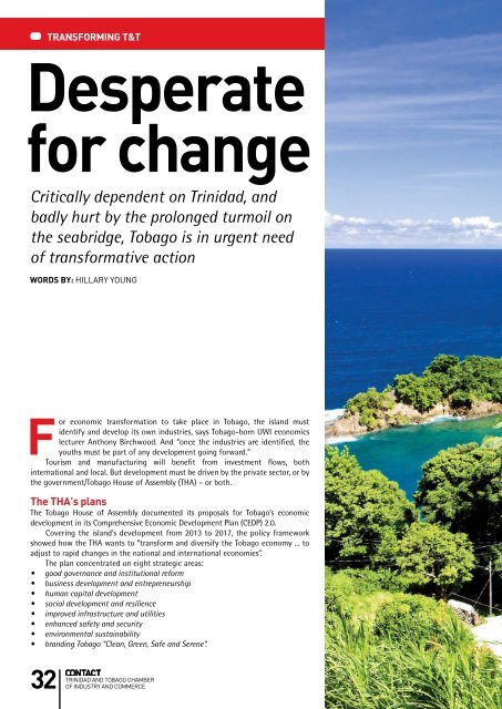 Contact Magazine - Transforming Trinidad & Tobago