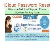 iCloud Password Reset