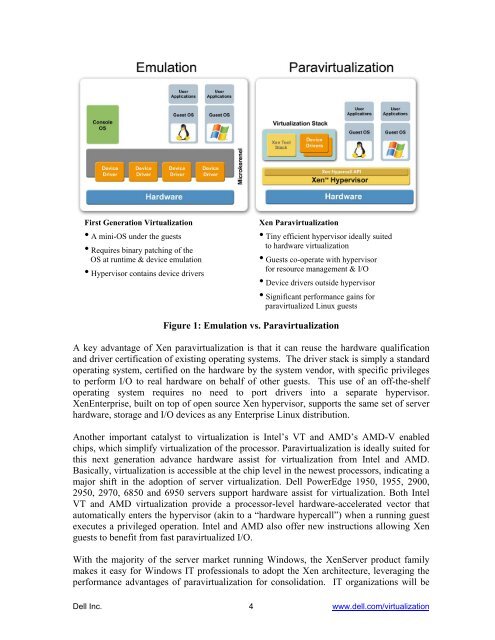 Virtualization using XenEnterprise with Dell PowerEdge Servers and ...