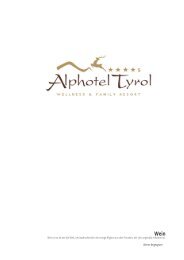 Alphotel Tyrol Weinkarte deutsch Sommer18