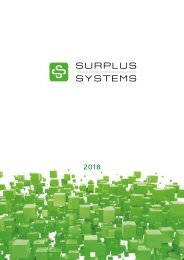 Katalog 2018 Surplus Systems