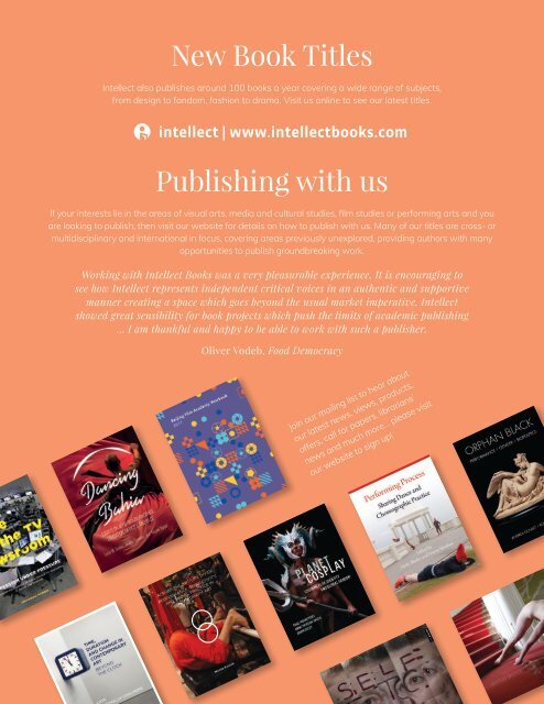Intellect Journals Catalogue 2019