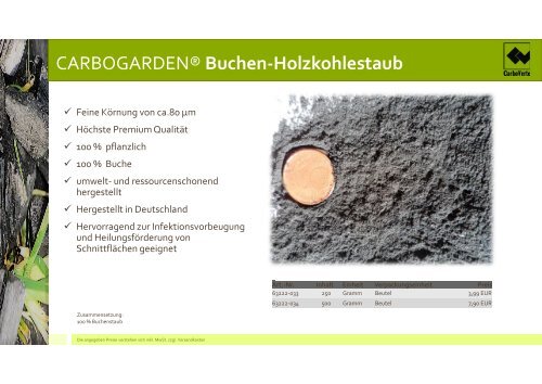 Produktinformation CarboVerte